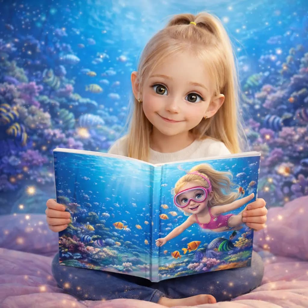 Дете чете своята персонализирана книжка